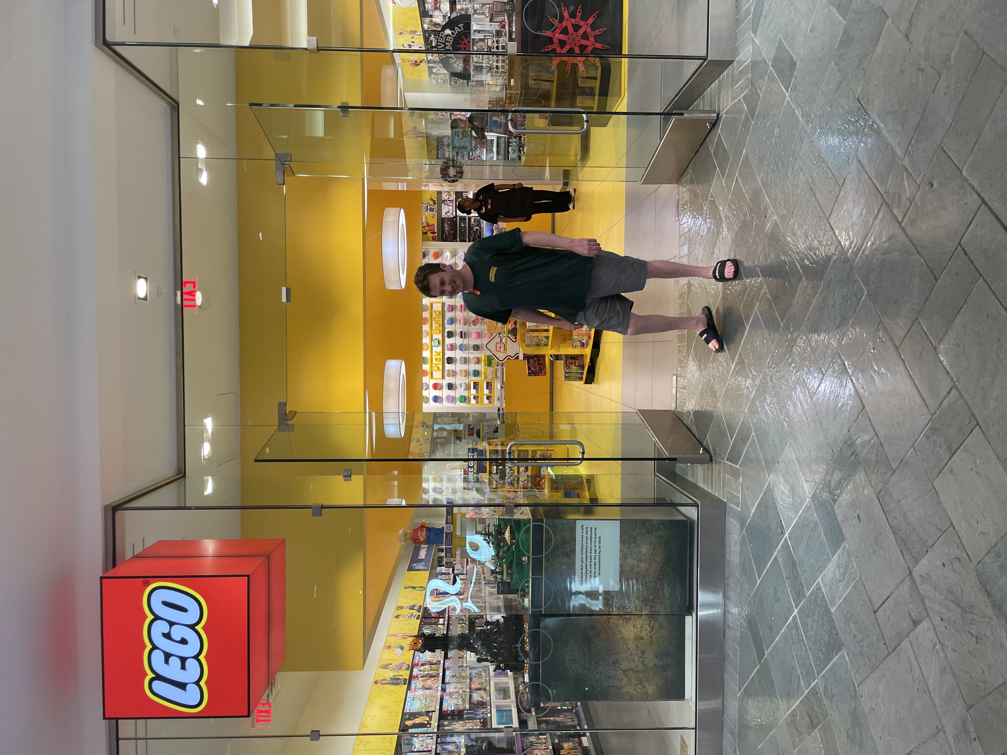 LegoLee at a LEGO store